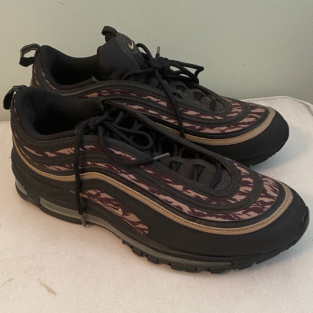 Nike Air Max 97 Black and Tan Men's Sneakers AQ4132-001